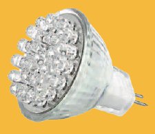MR11-H-30L-GU4-WW, Лампа светодиодная 1.5Вт, теплый белый свет, цоколь GU4